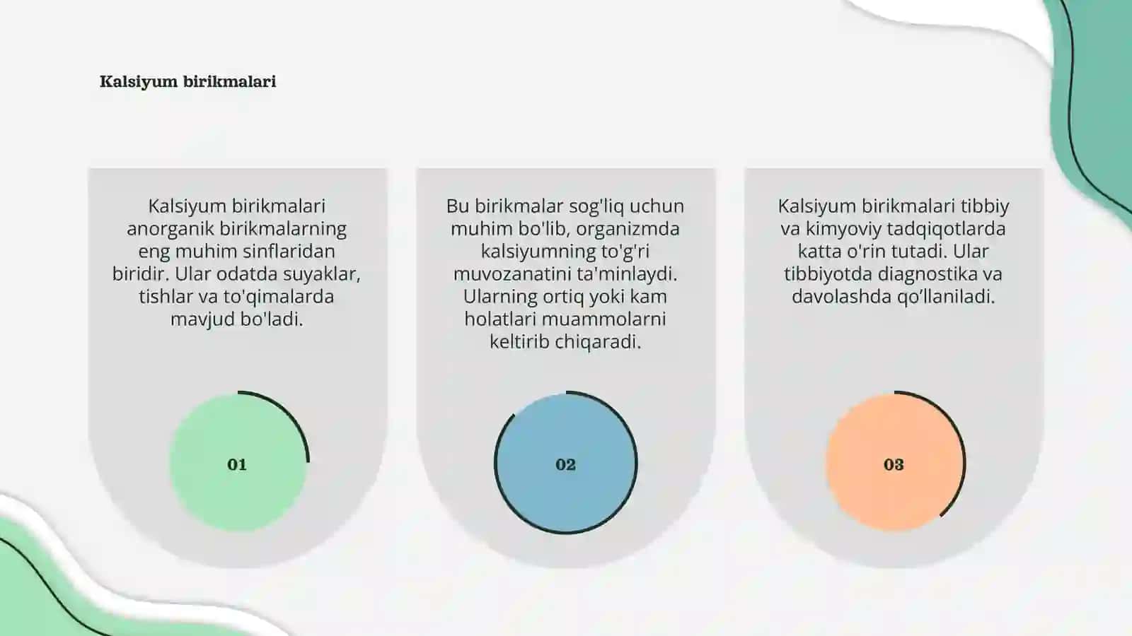 Anorganik birikmalarning eng muhim sinflari 3