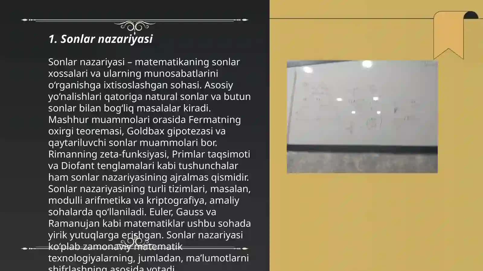 Sonlar nazariyasi 3