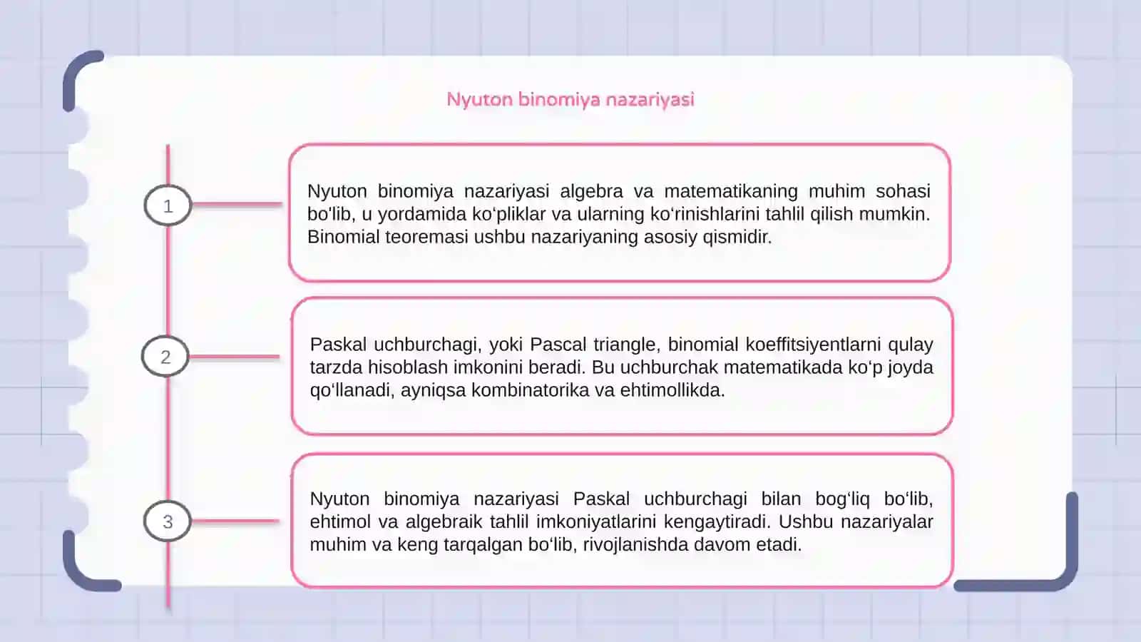 Nyuton binomiya nazariyasi 3