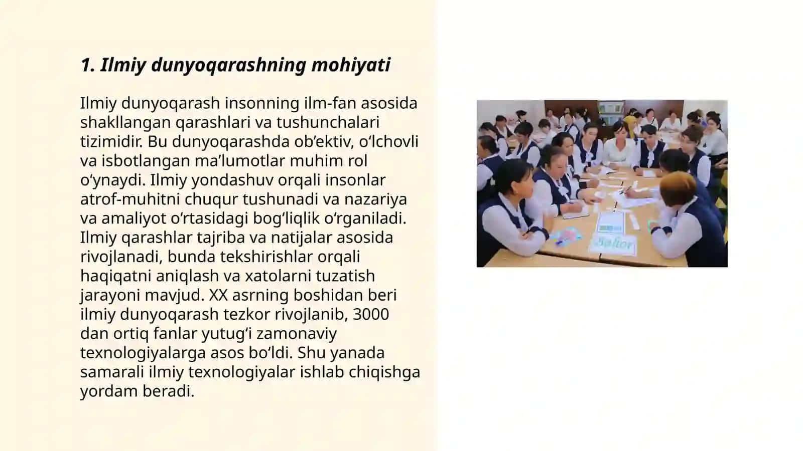 Ilmiy dunyoqarashning mohiyati 3
