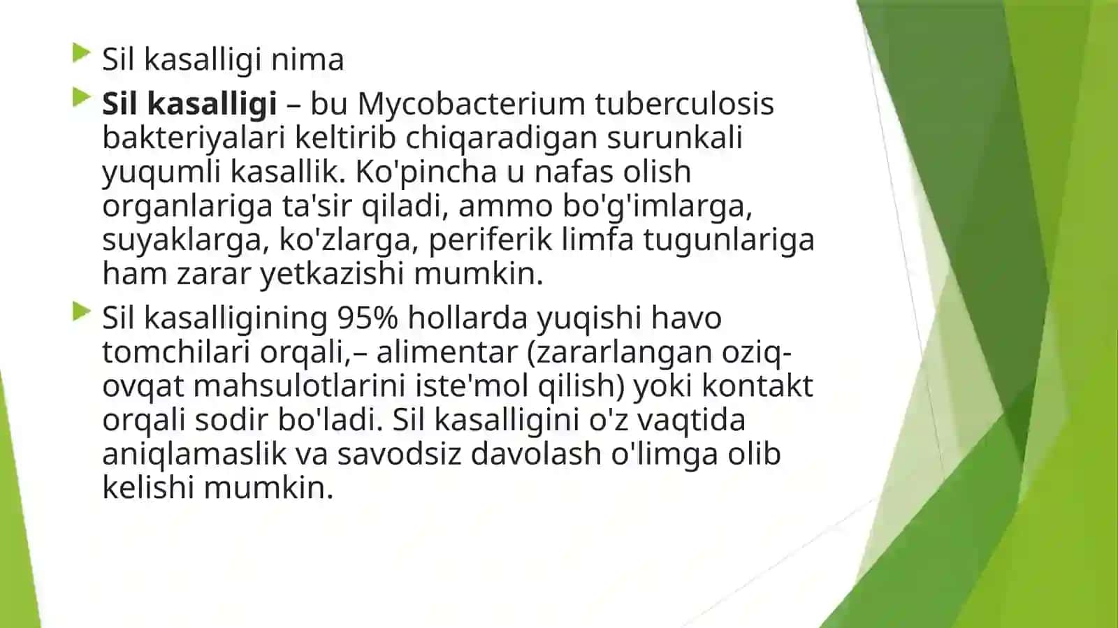 Sil kasalligi 3