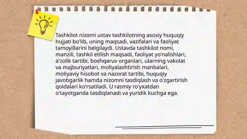 Tashkiliy hujjat turlari 3