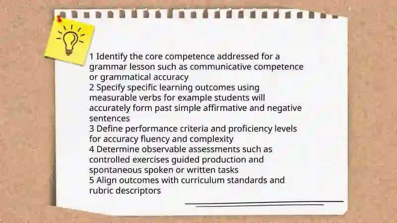 Creating a grammar lesson plan using the competence-based approach 3