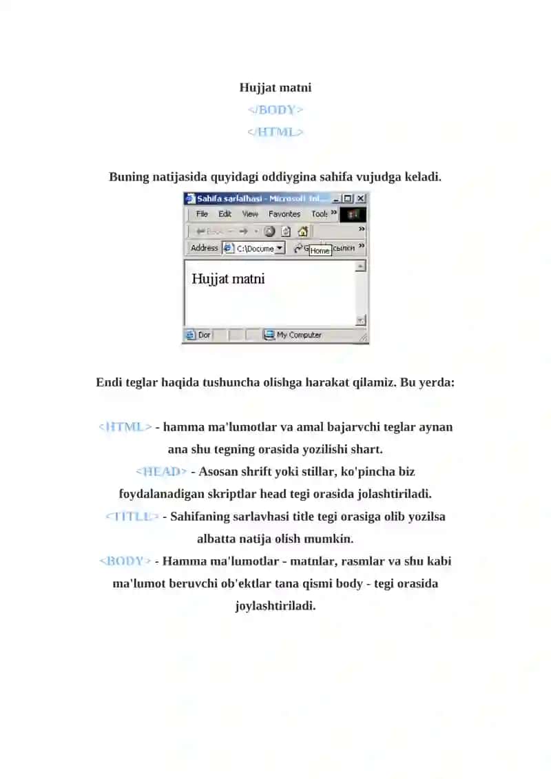 HTML tili 3