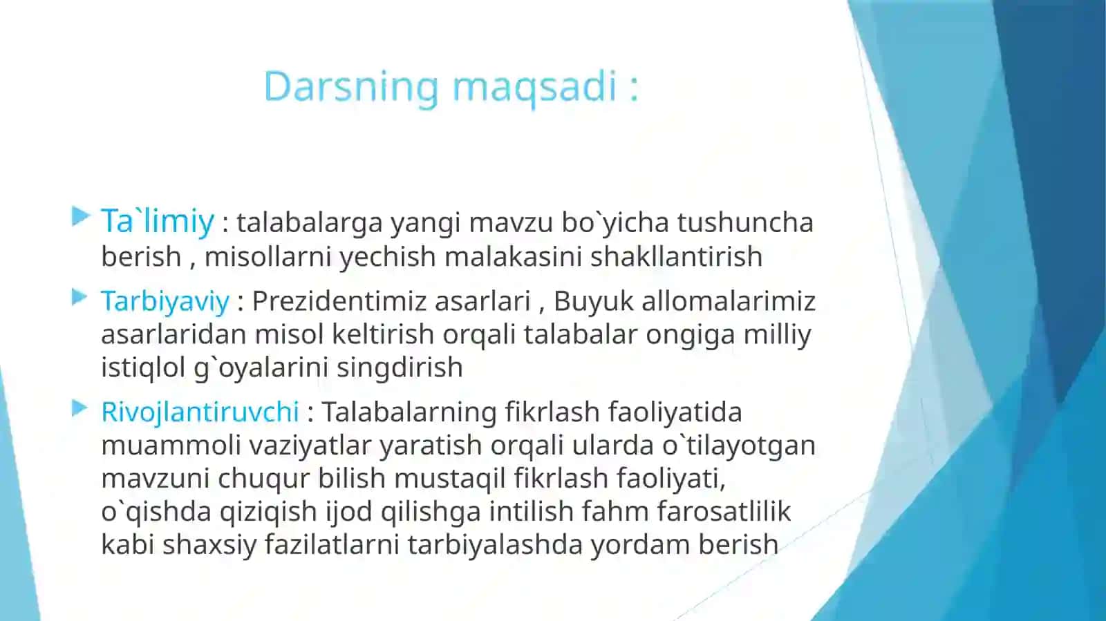 Matritsalar ustida amallar. Teskari matritsani topish. Matritsa rangini aniqlash 3