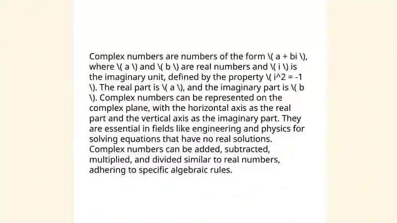 Complex numbers 3