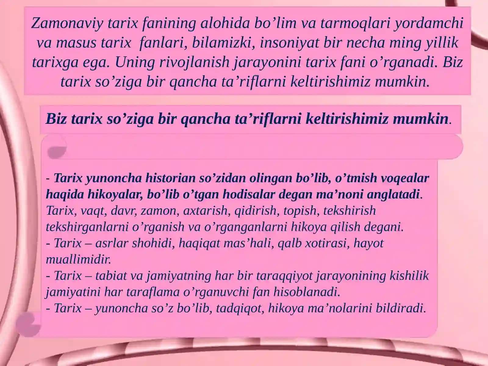 Tarix falsafasi tushunchasi 3