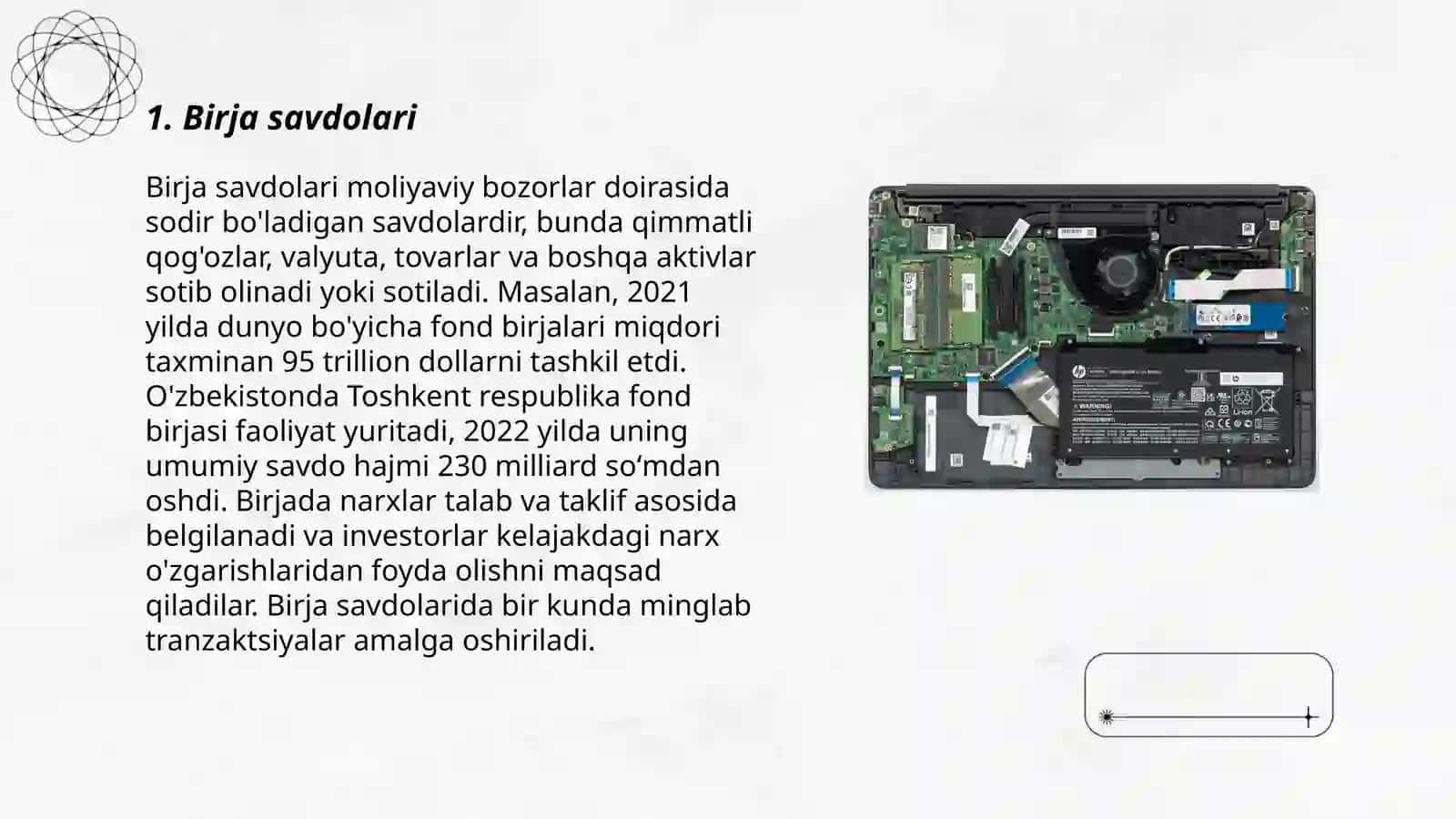 Birja ishining ta'minoti turlari 3