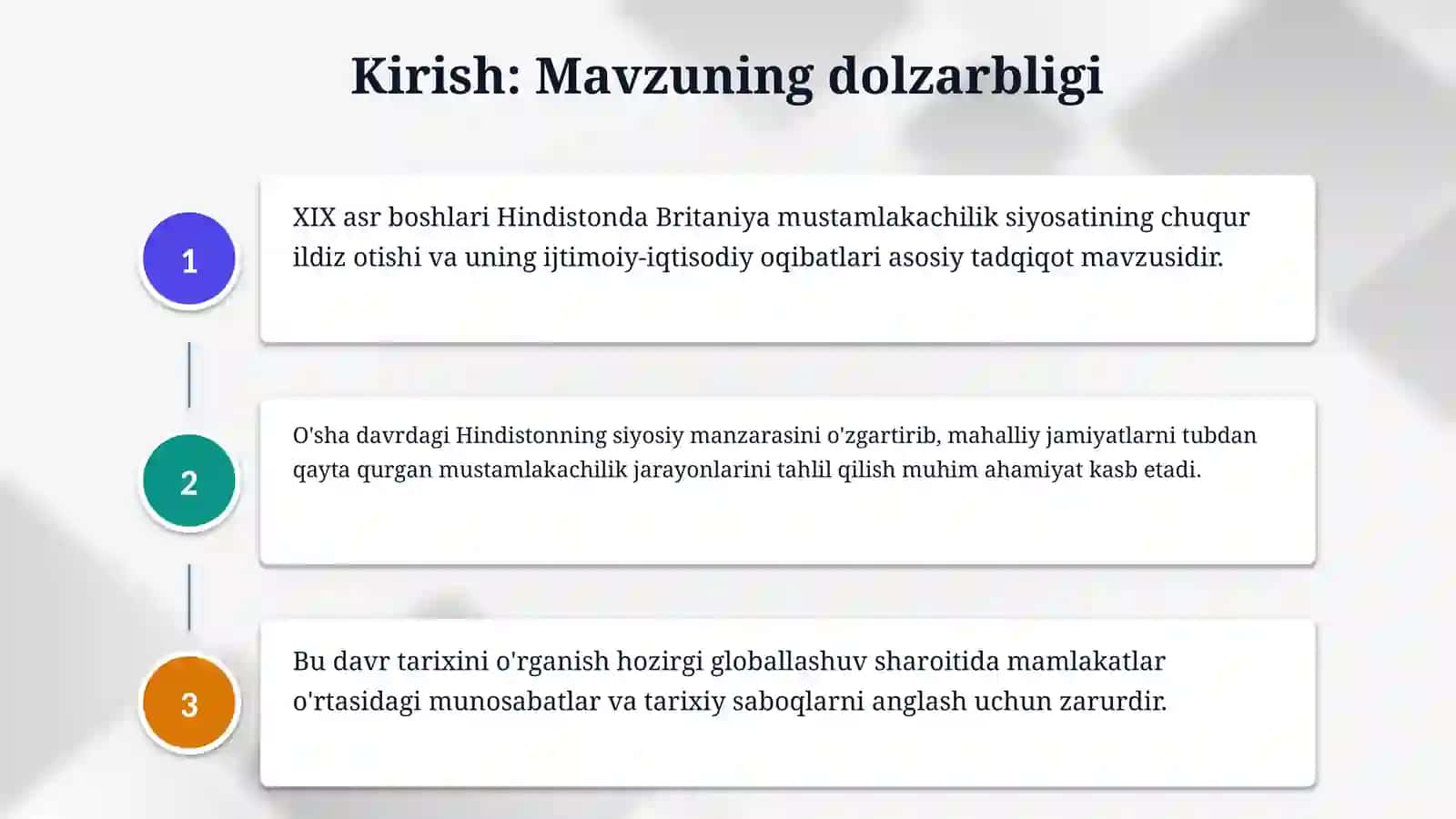 XlX asr I yarmida Hindiston xalqlari mustamlakichilik zilmi ostida 3