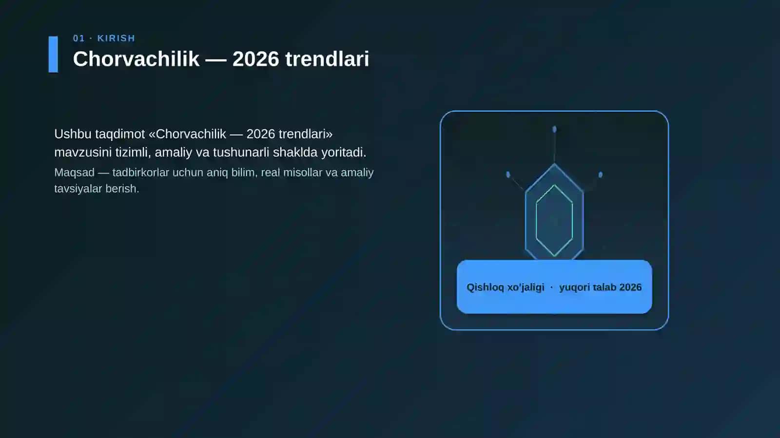 Chorvachilik — 2026 trendlari 3
