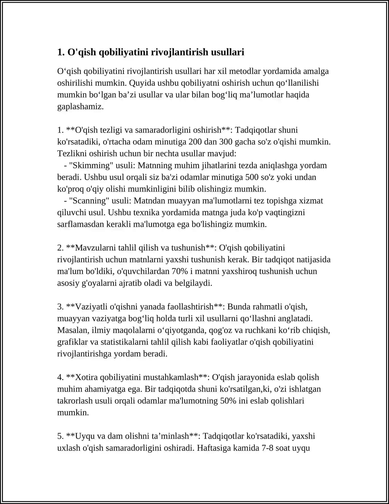 IDEAS TO HELP WITH READING 3