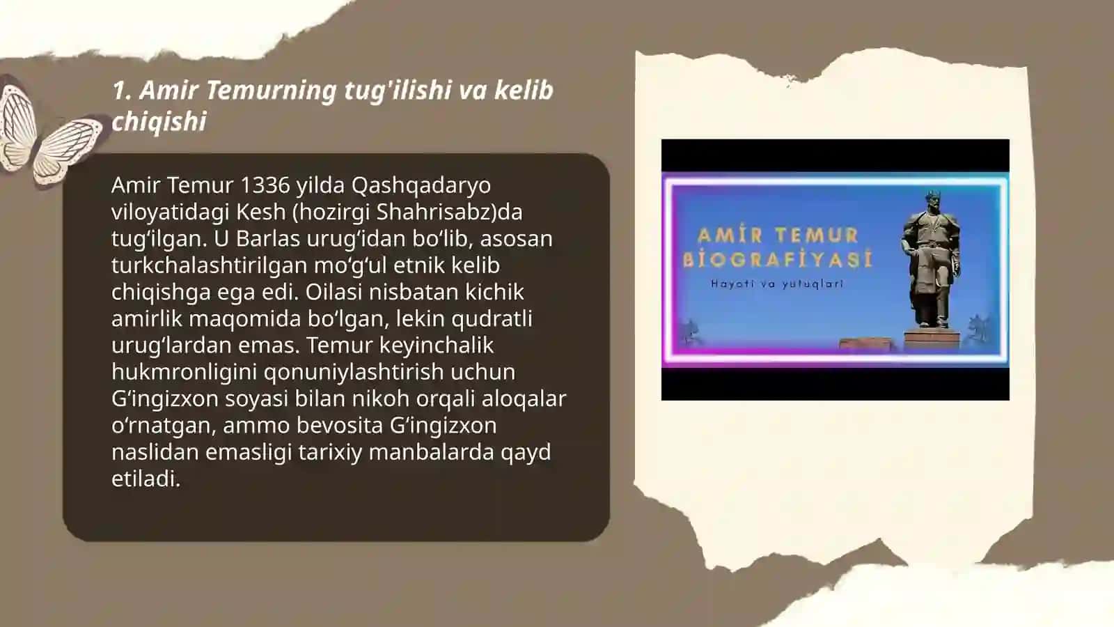 Amir Temurning hayoti 3