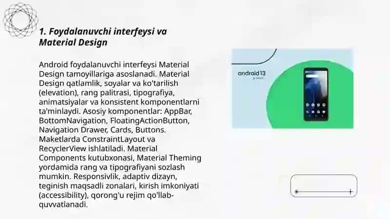 Android operatsion tizimining imkoniyatlari 3