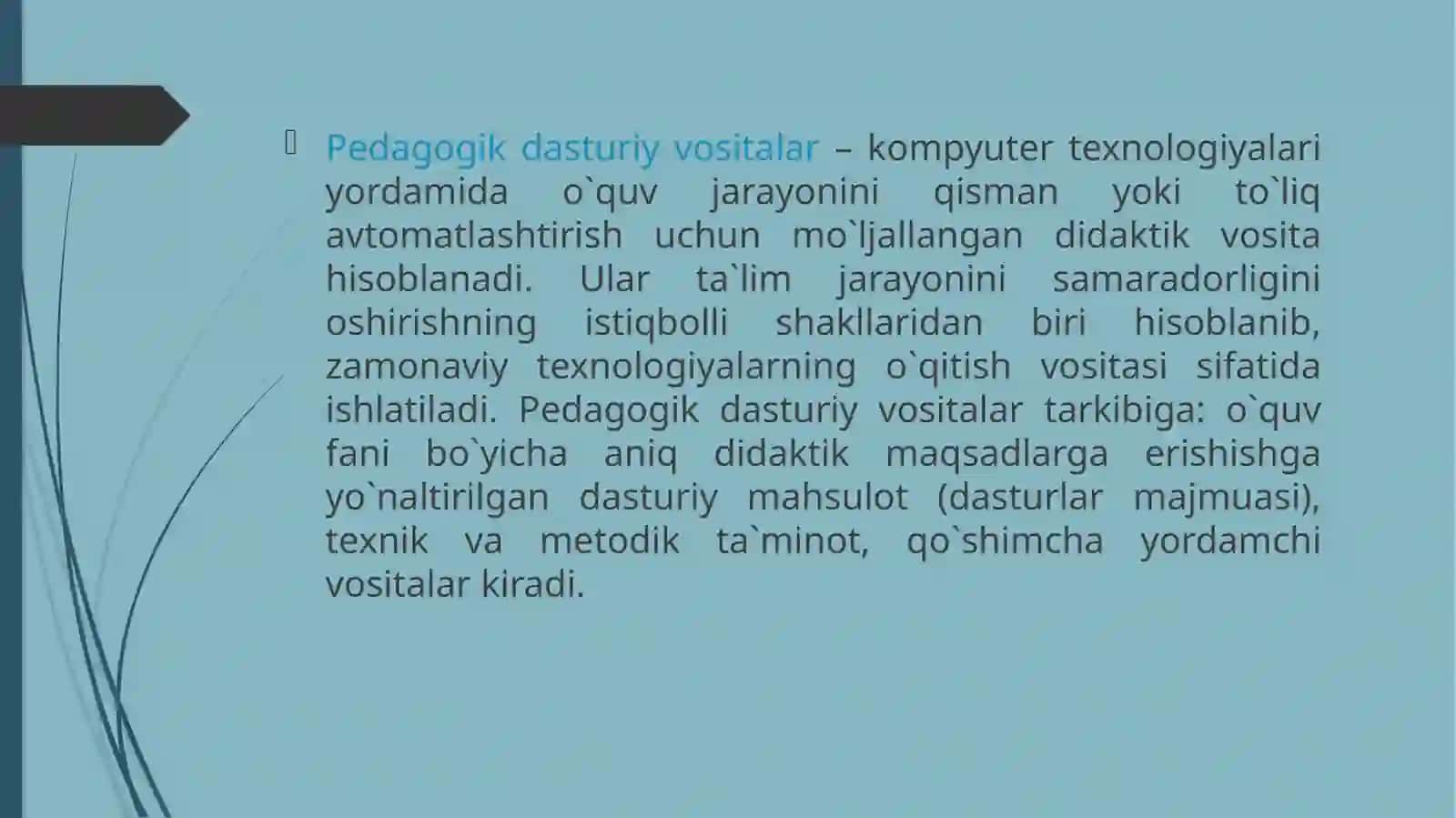 Dasturiy vositalarning didaktivim koniyatlari 3