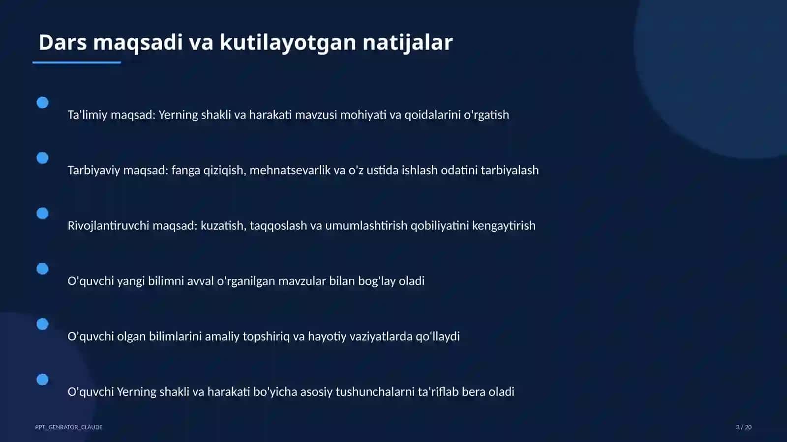 Yerning shakli va harakati (5-sinf) 3