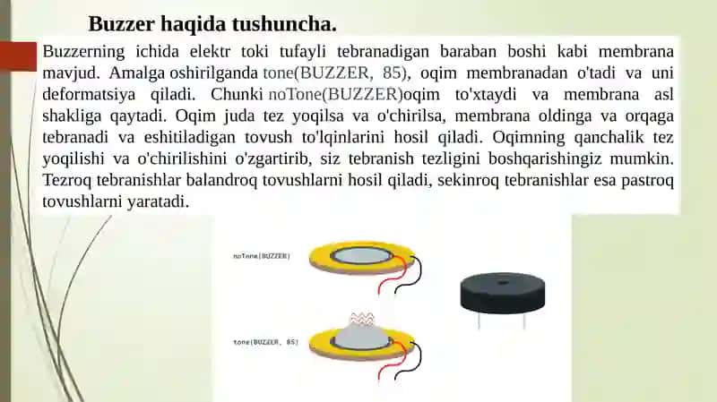 BUZZER VA ARDUINO YORDAMIDA MUSIQA. 3