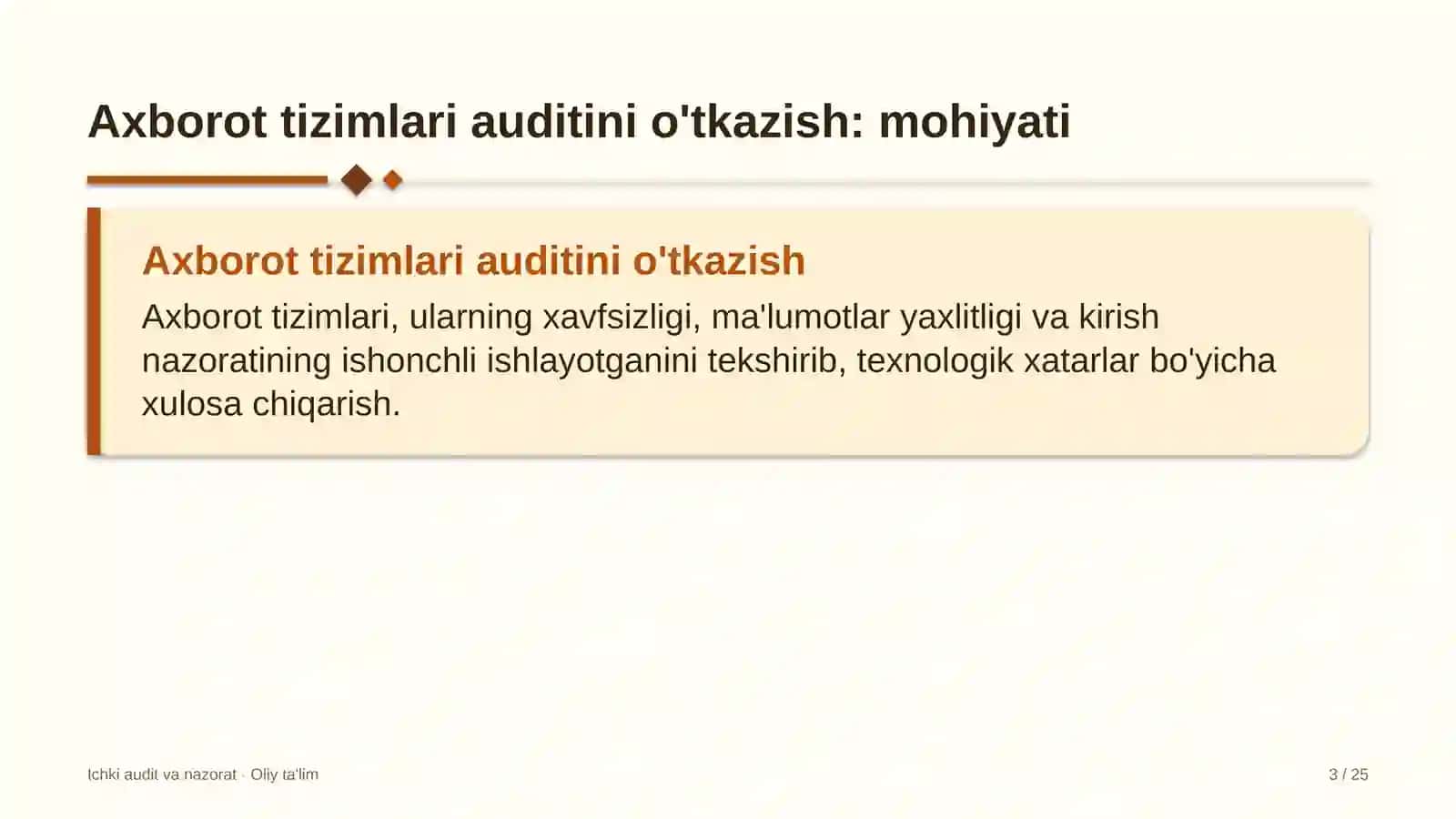 Developerlik kompaniyalarida axborot tizimlari auditini o'tkazish 3
