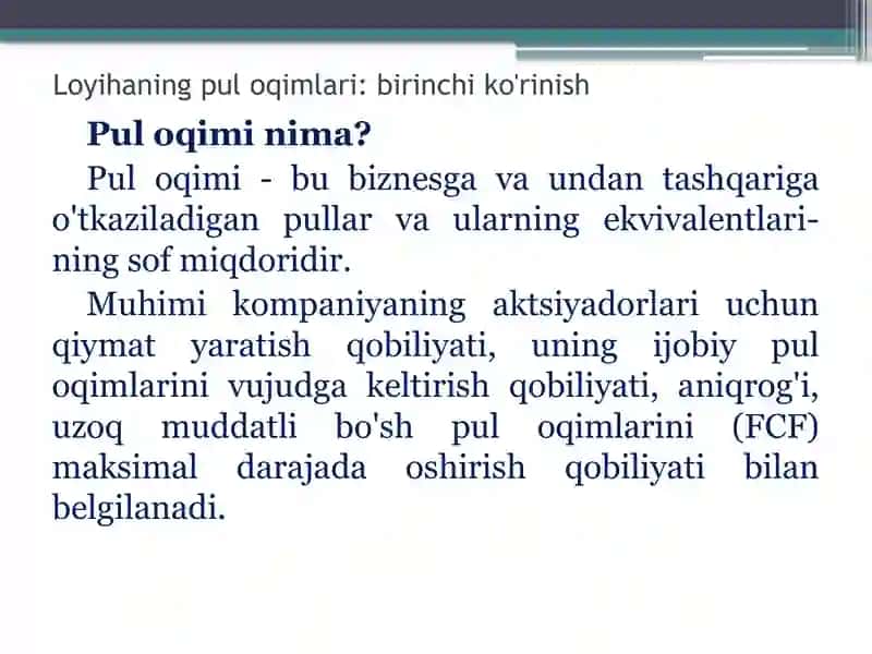 Kapital qo'yilmalar to'g'risida qaror qabul qilish 3