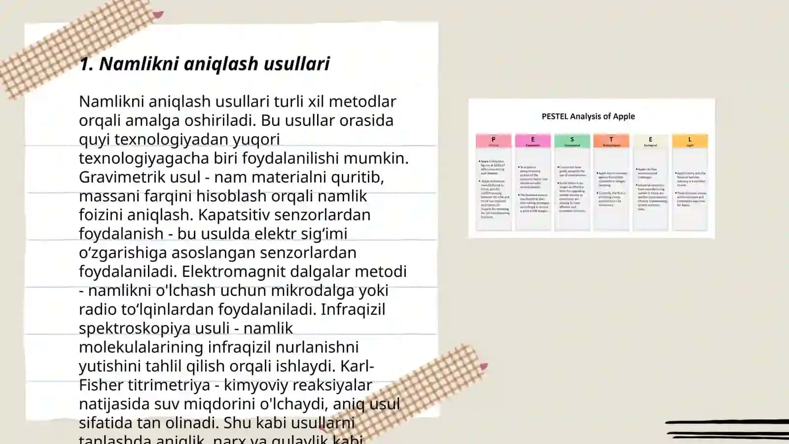 Namlikni aniqlash usullari 3