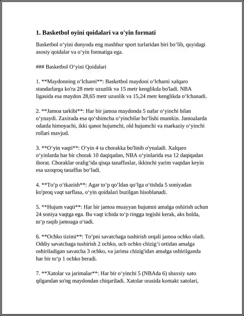 BASKETBOL OYINI HAQDA 3