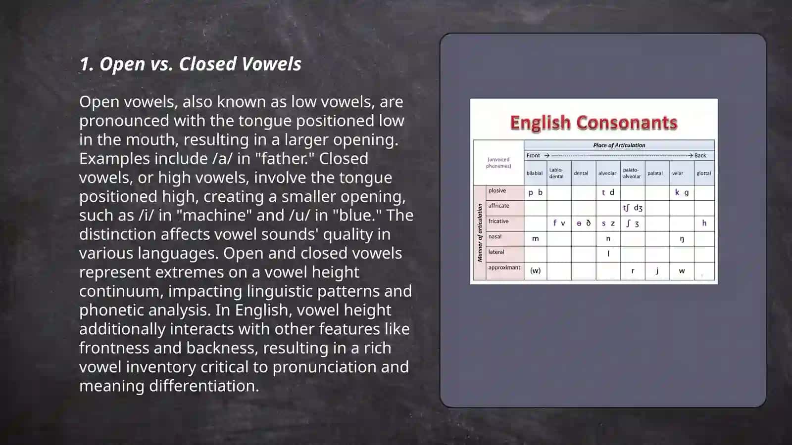 Classification of vowels 3