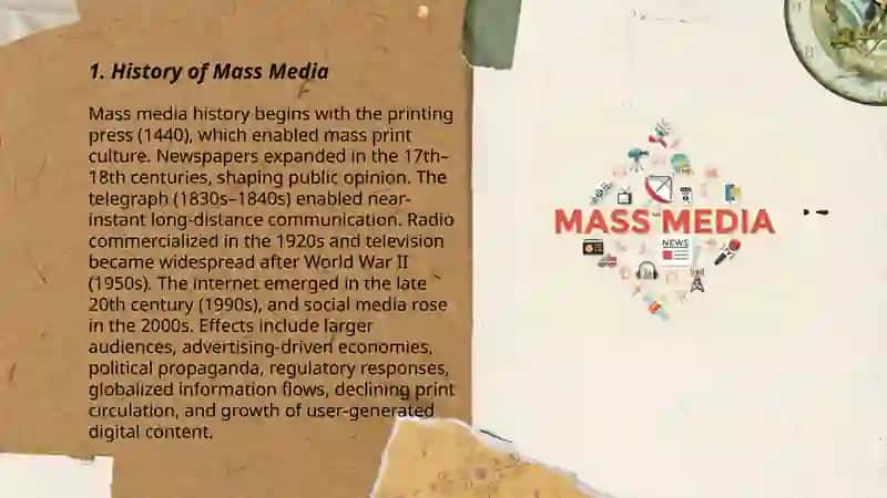 Mass media history 3