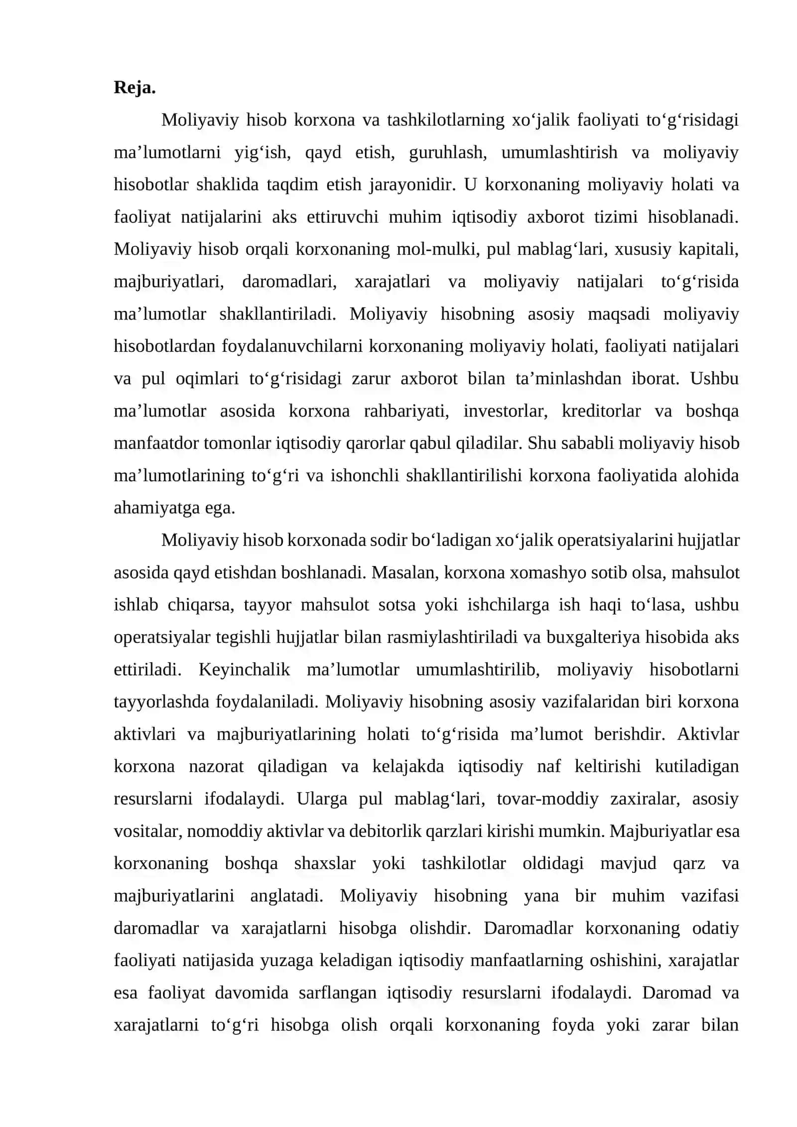 Moliyaviy hisob axborotning ishonchliligi 3