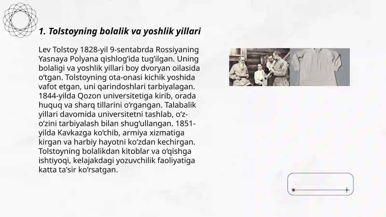Tolstoy hayoti 3