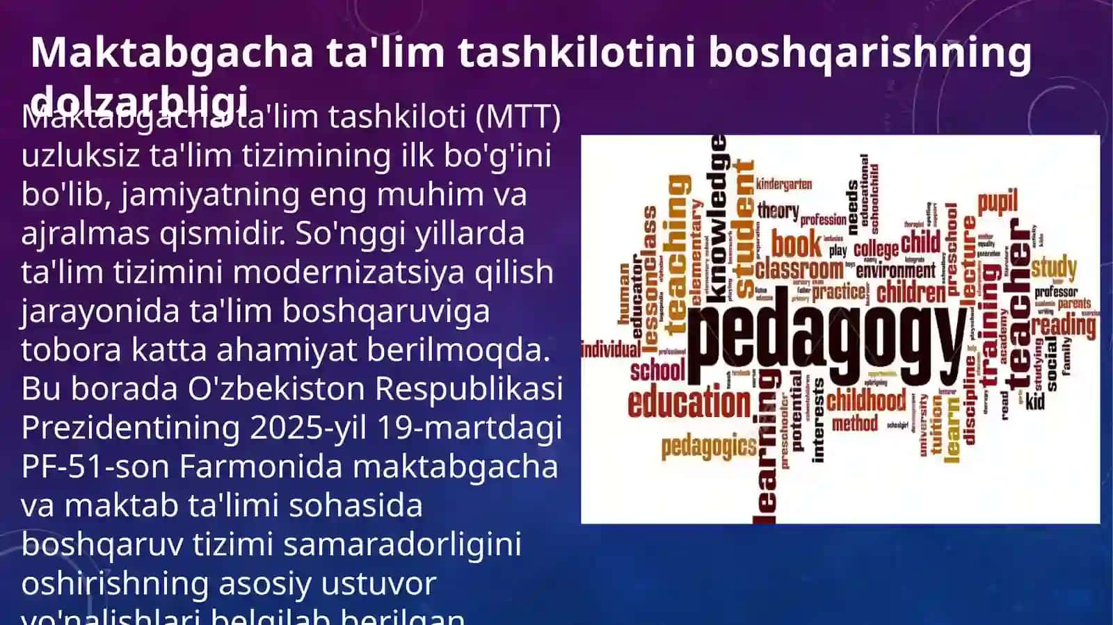 Maktabgacha ta'lim tashkilotini boshqarish 3