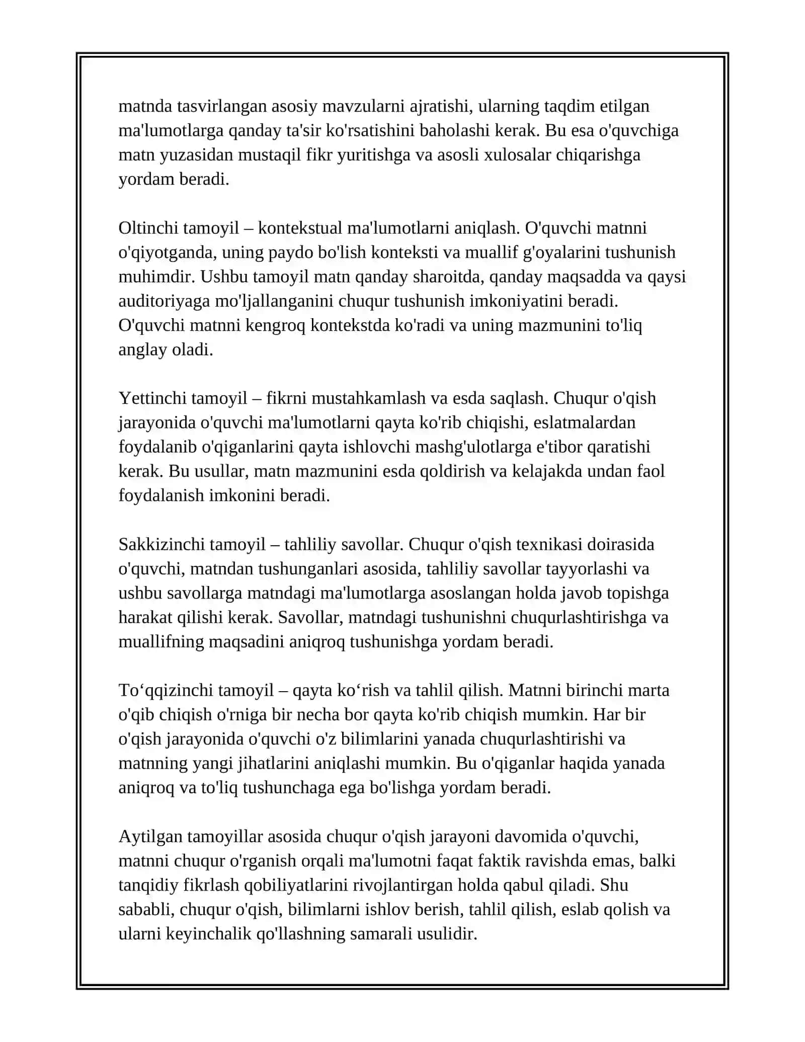 YOĞUN OKUMA 3