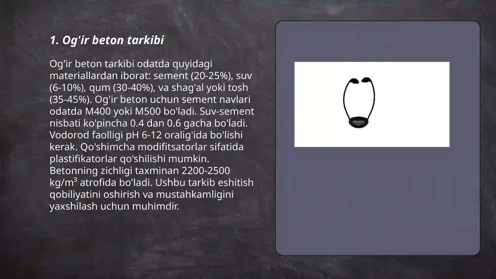 Og'ir beton tarkibi 3