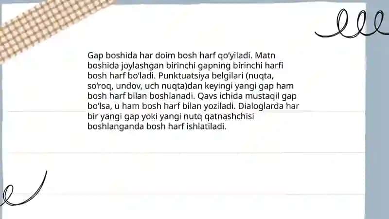 Bosh harflar imlosi 3