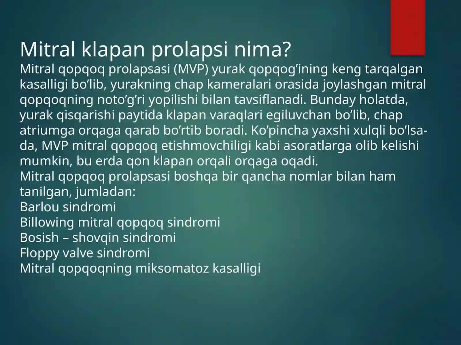 MITRAL KLAPAN PROLAPSI 3