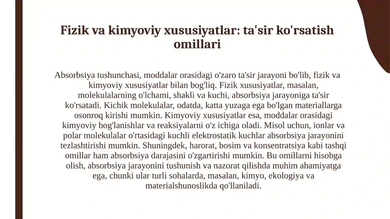 Absorbsiya haqida 3
