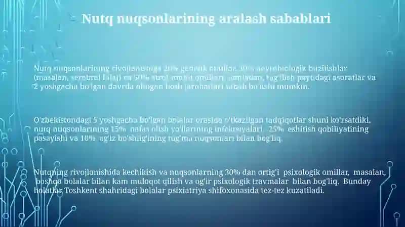 Nutq buzlish sabablari 3