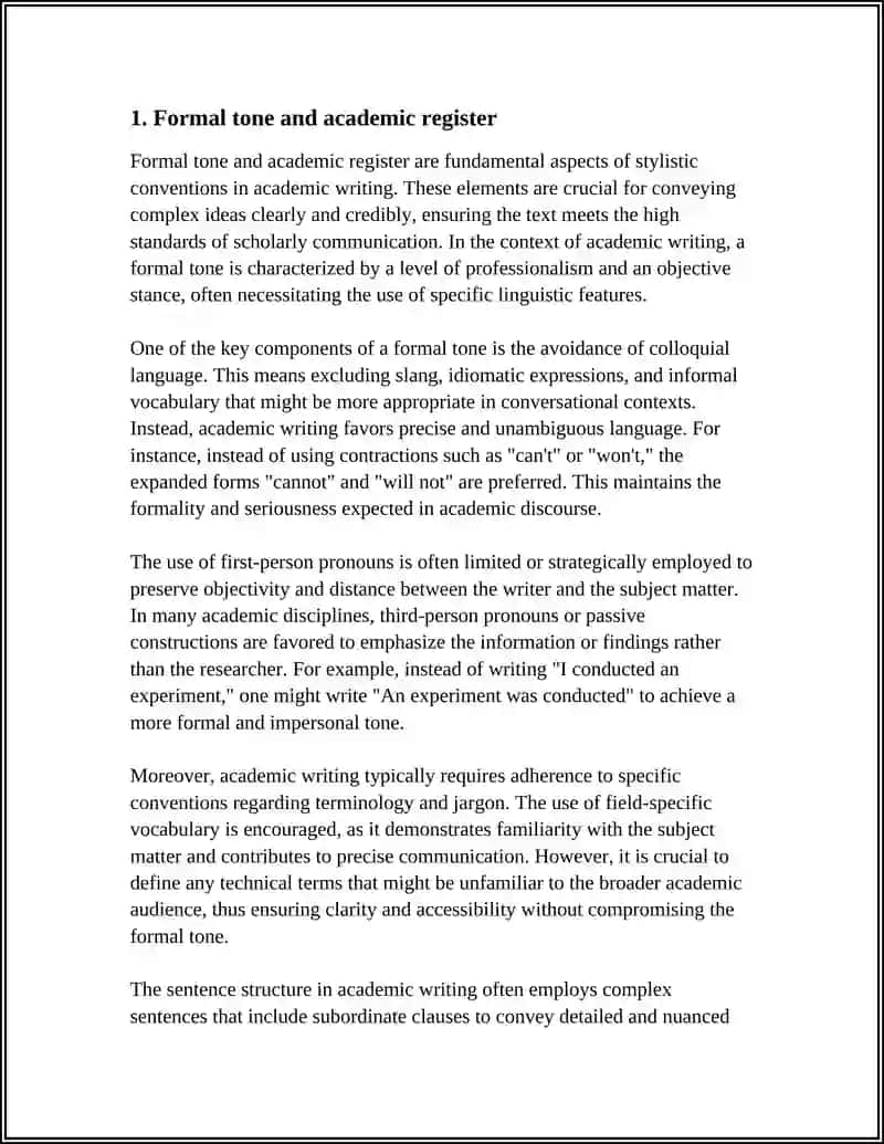 STYLISTIC CONVENTIONS FOR ACADEMIC WRITING 3
