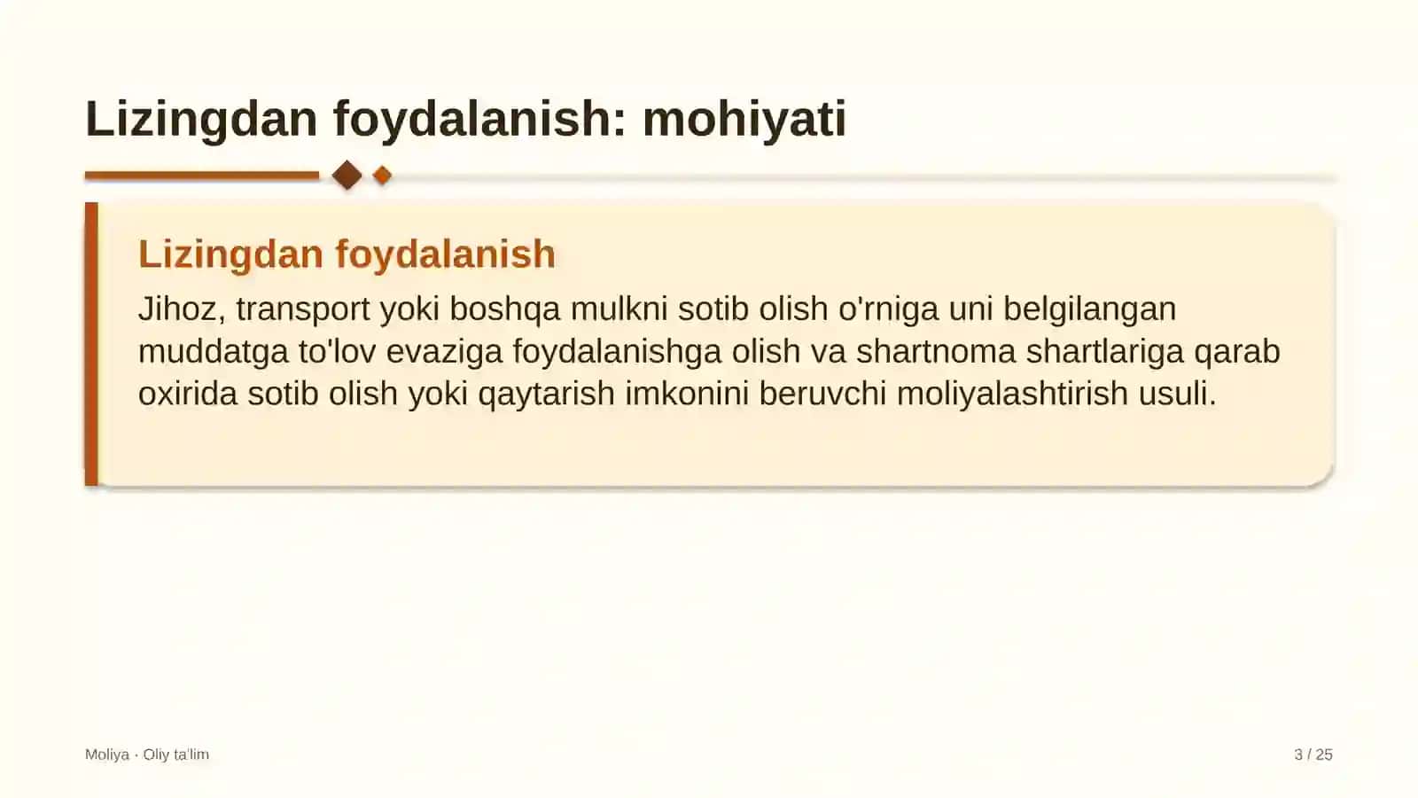 Davlat-xususiy sheriklik loyihalarida lizingdan foydalanish 3