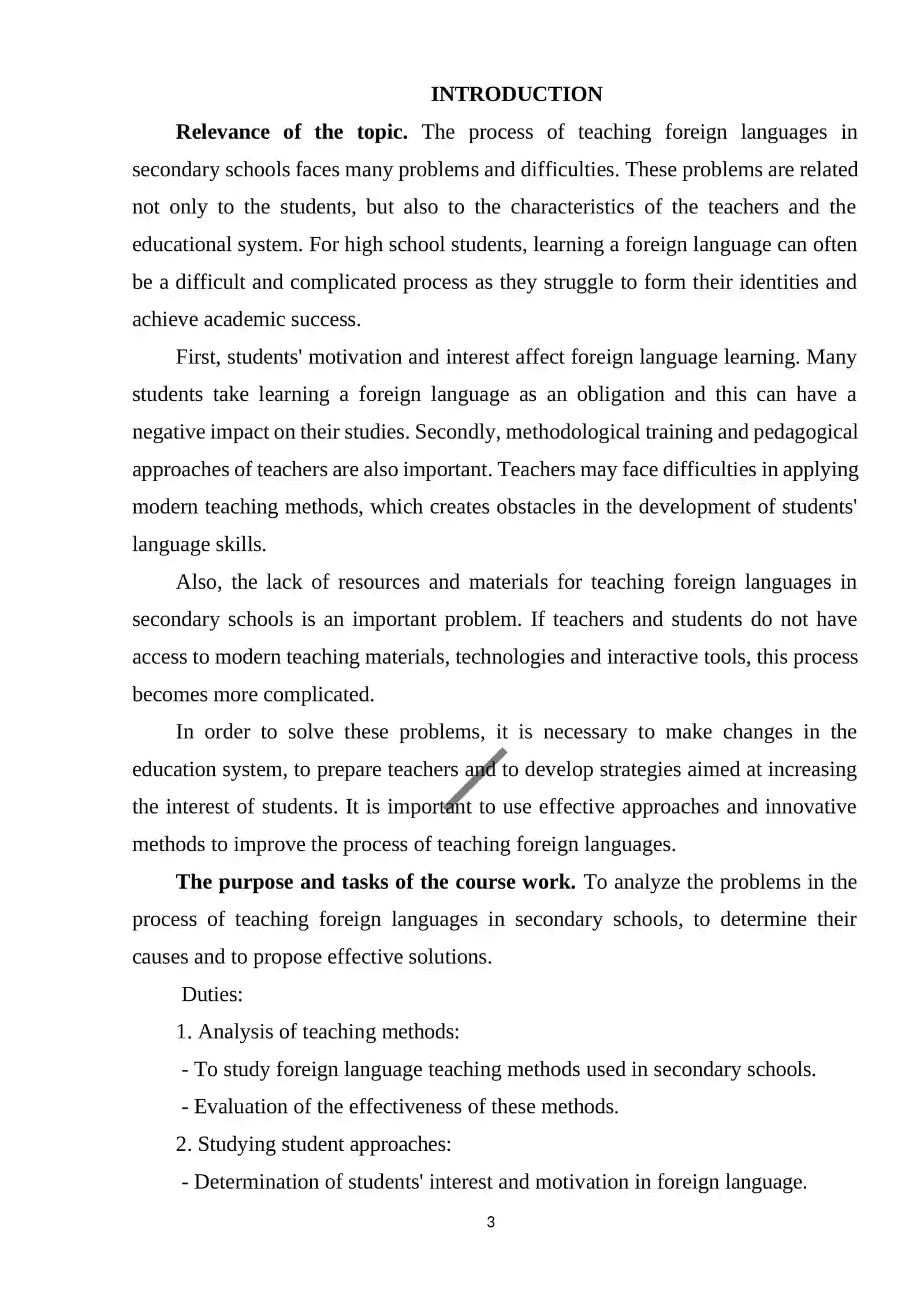 THE CHALLENGES OF TEACHING FOREIGN LANGUAGES IN DIVERSE HIGH SCHOOL CLASSROOMS 3