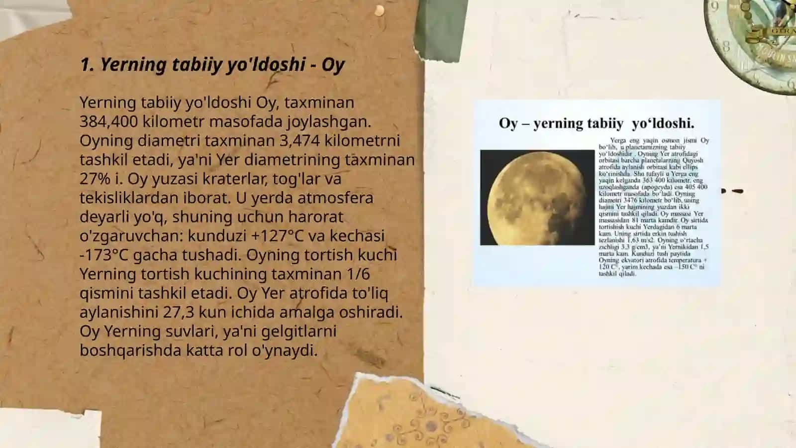 Yerning tabiiy yo'ldoshi - Oy 3