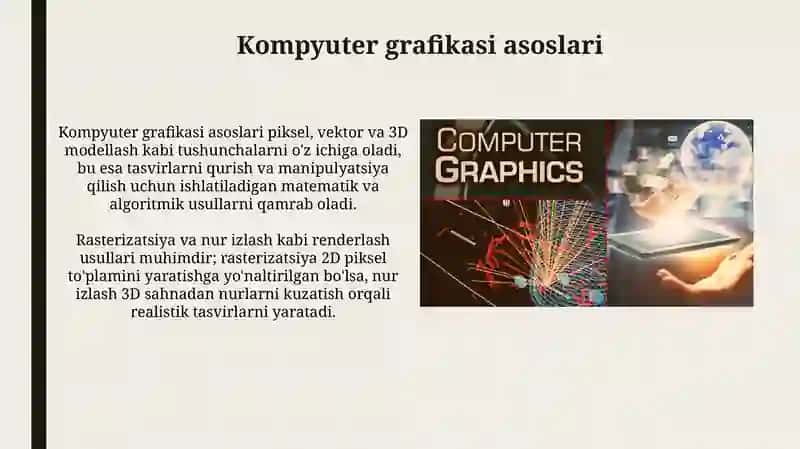 Kompyuter grafikasi 3