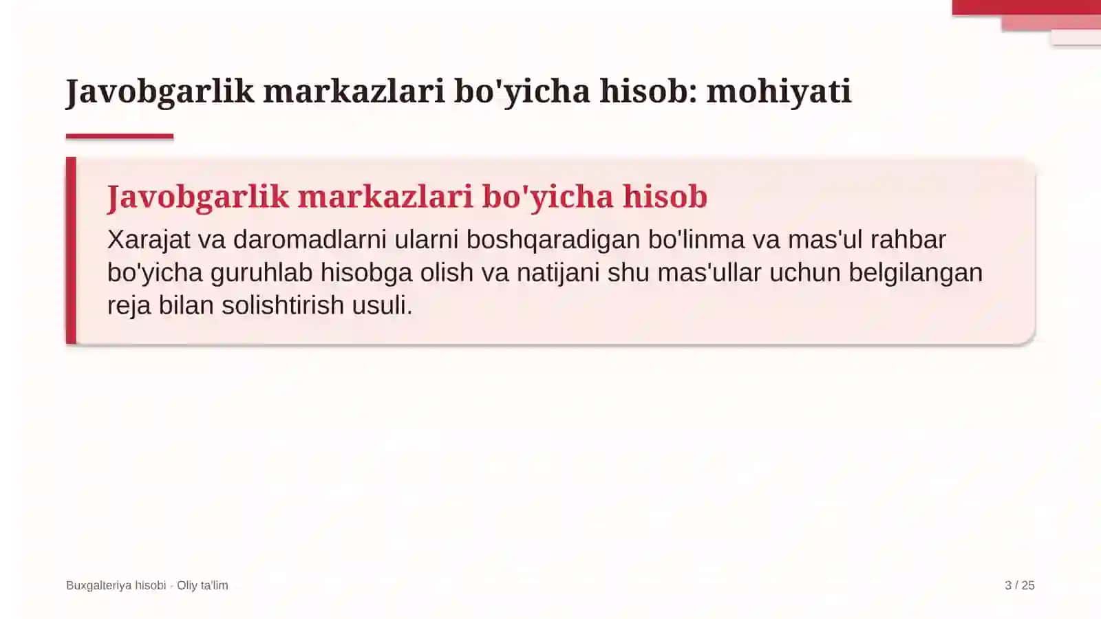 oziq ovqat do'konlarida xarajatlarni javobgarlik markazlari bo'yicha hisobga olish 7349 3