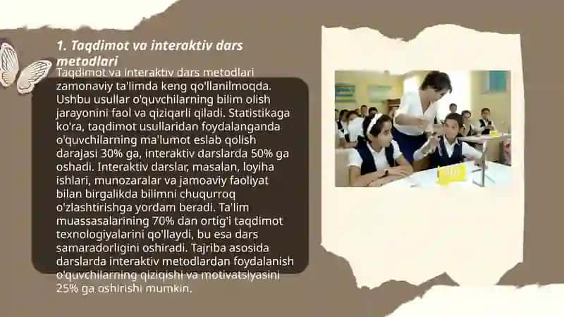 Taqdimot va interaktiv dars metodlari 3