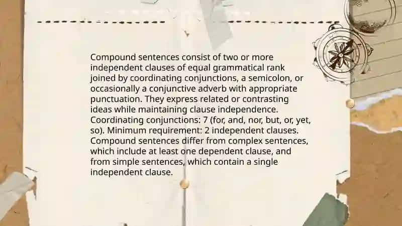Composite compound and complex sentence 3