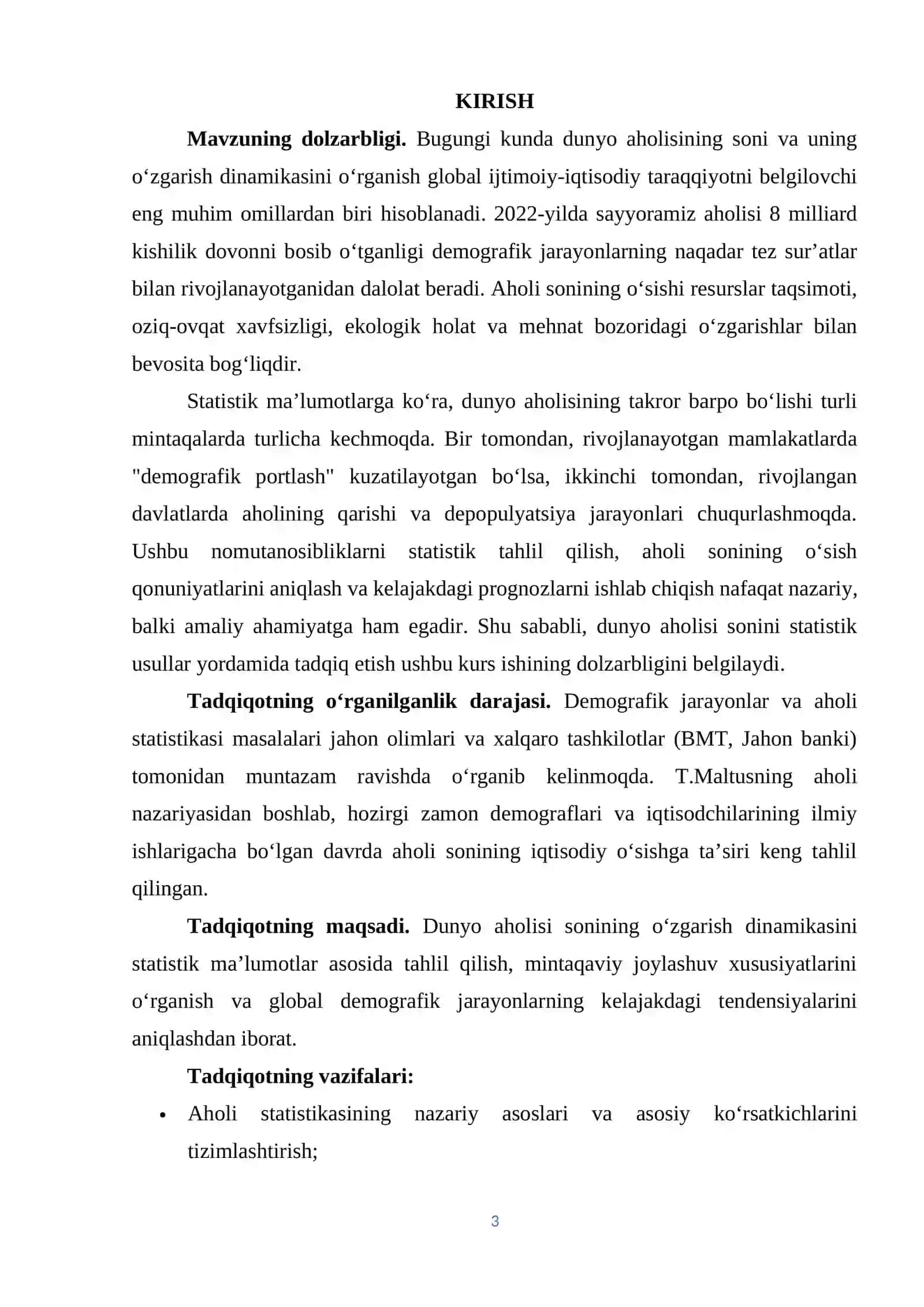 Dunyo aholisi 3