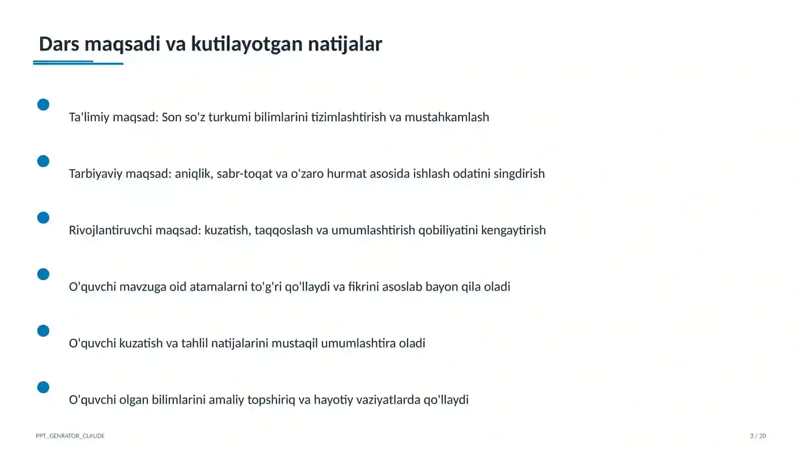 Son so'z turkumi (4-sinf) 3