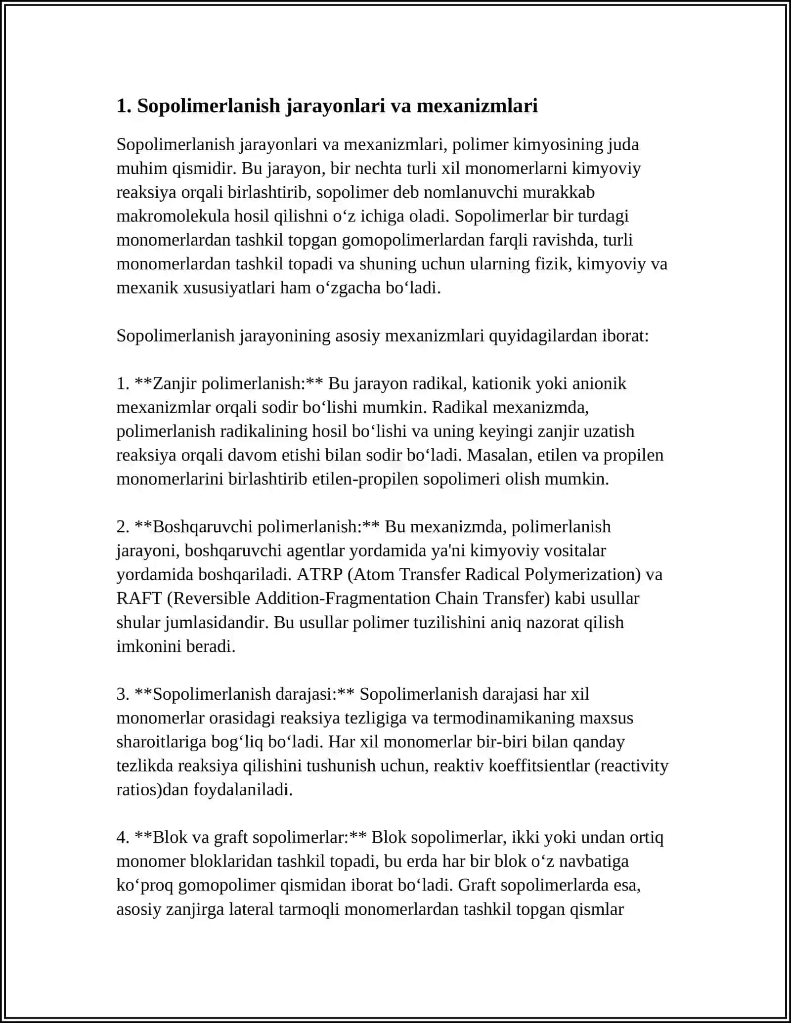 SOPOLIMERLANISH JARAYONLARI 3