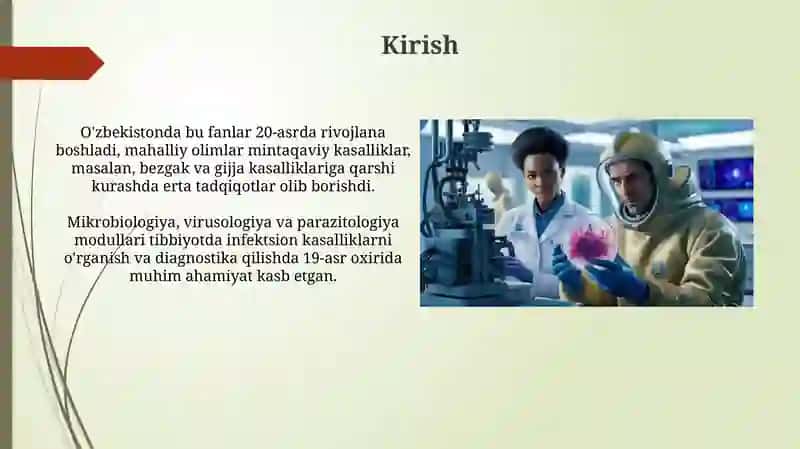 Mikrobiologiya, Virusologiya va Parazitologiyaga Hisssa Qo'shgan O'zbek Olimlari 3