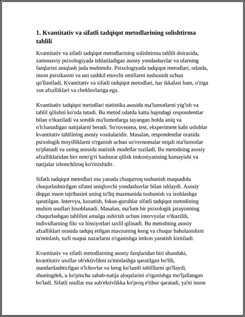 HOZIRGI ZAMON PSIXOLOGIYASINING TADQIQOT METODLARI 3
