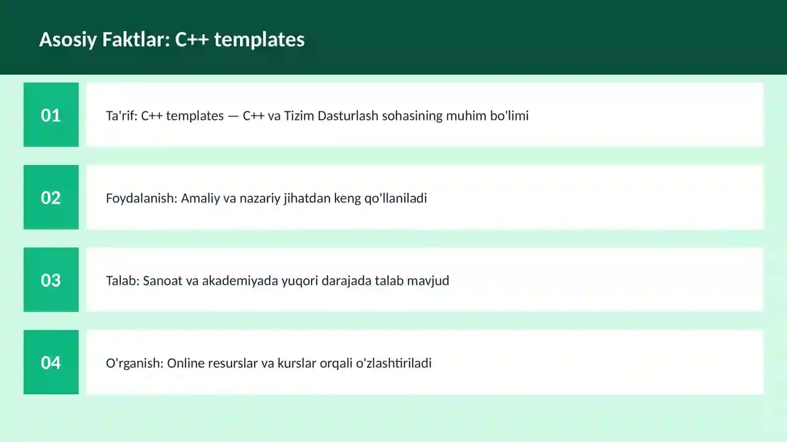C++ VA TIZIM DASTURLASH 3