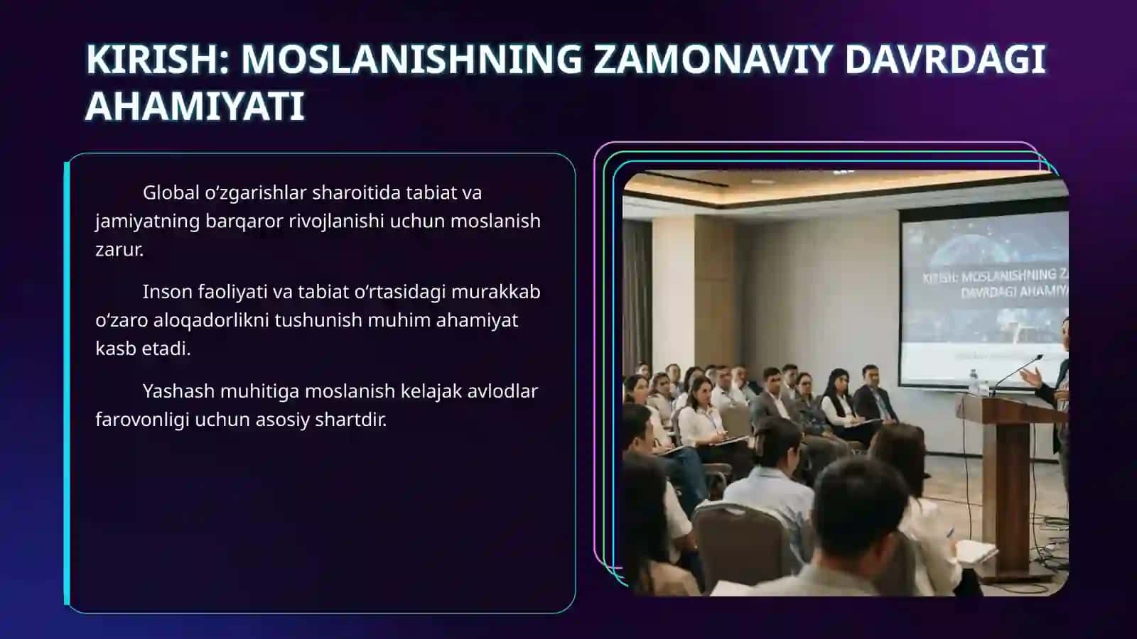 Yashash muhitiga moslanish 3